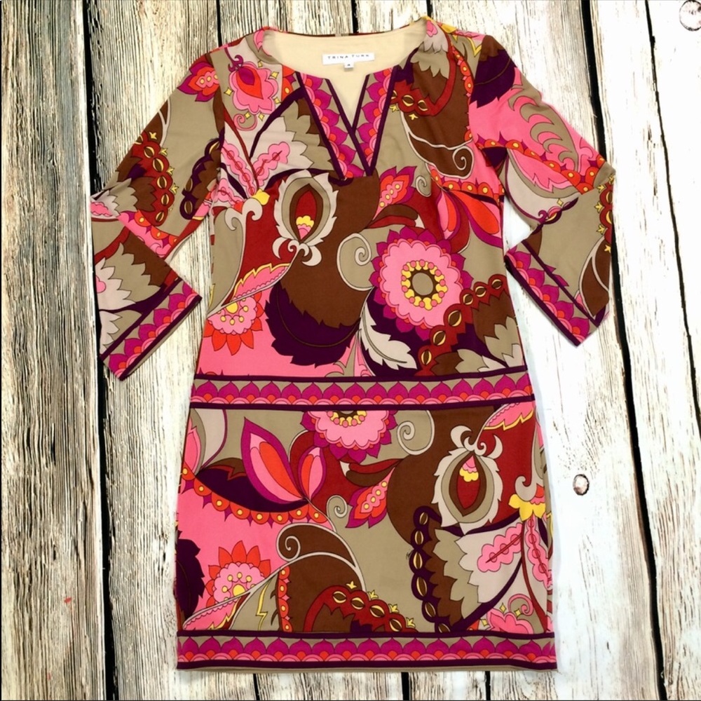 Trina Turk Retro Dress Size 4